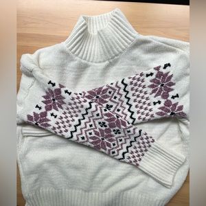 Christian Siriano | Sweaters | Christian Siriano Sweater Size Sm Mock Neck Soft Snowflake 